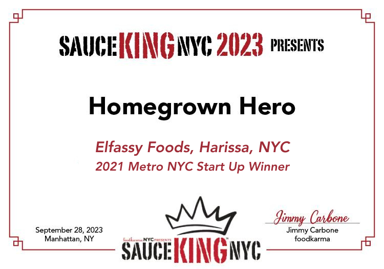 Elfassy Foods Wins Sauce King 2023 NYC's 'Homegrown Hero' Award